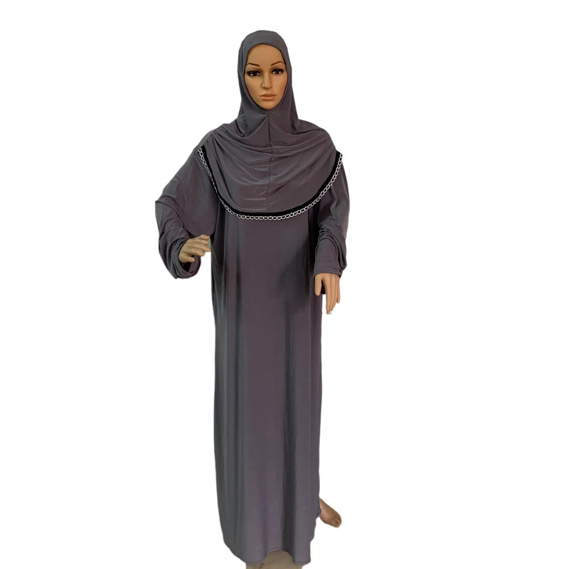 Muslim Dress With Attached Hijab