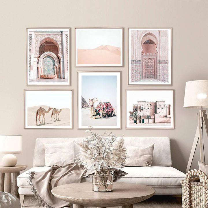 Morocco Door Kasbah Camel Desert Nordic Posters And Prints Wall Art Canvas Painting Wall Pictures For Living Room Home Decor-Arlik interiors