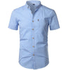 Mens Plaid Cotton Casual Dress Shirts Slim Fit Long Sleeve Button Shirt-Shirts-Bennys Beauty World