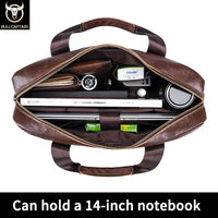 Mens Leather Laptop Bag's Men's Briefcase Office Business Handbag-bag-Bennys Beauty World
