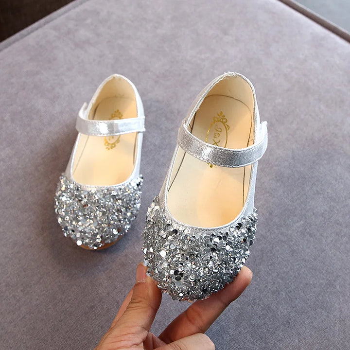 Girls' Glitter Princess Sandals