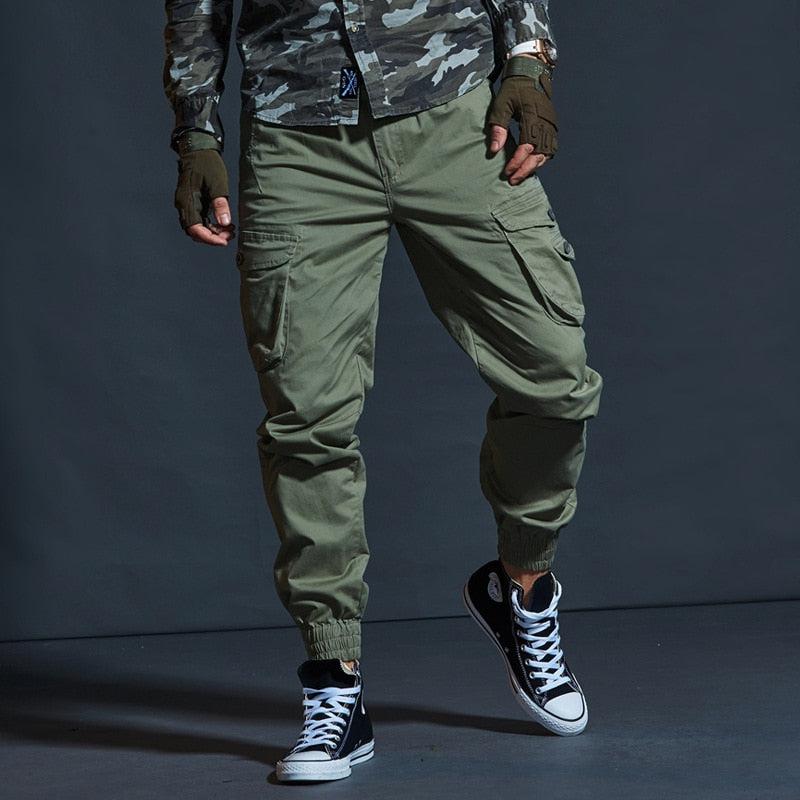 High Quality Khaki Casual Pants Men Military Tactical Cargo Pants-pants-Bennys Beauty World