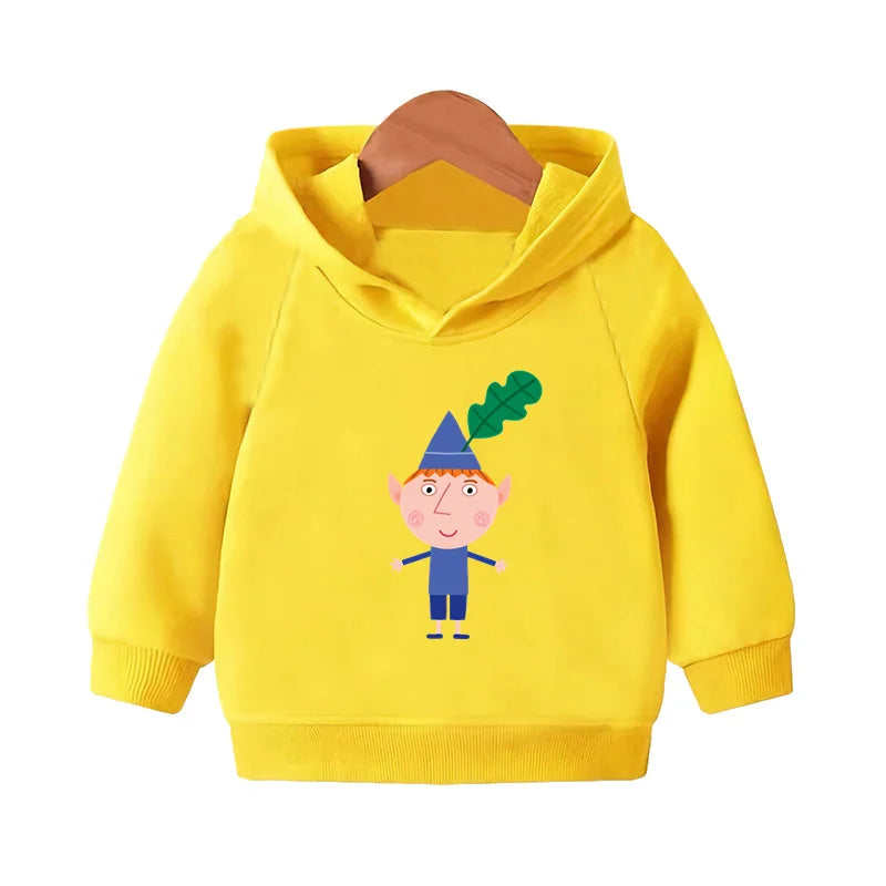 Kids Cartoon Print Pullover Hoodie