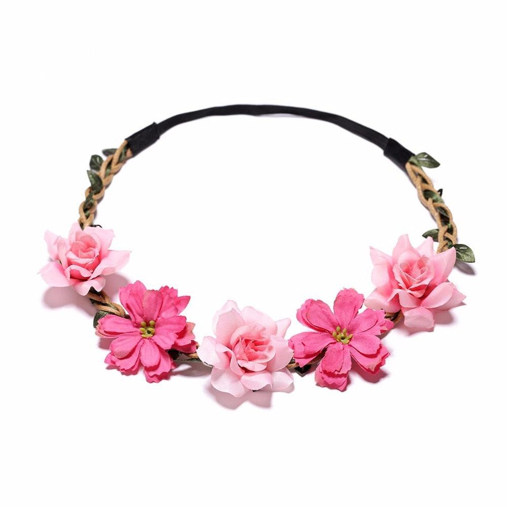 Silk Cloth Flower Headband-Hat-Bennys Beauty World