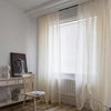 Modern Tulle Curtains for Living Room Bedroom Linen Gauze Japanese Style Sheer Curtains Voile Window Treatments Balcony Drapes-Arlik interiors