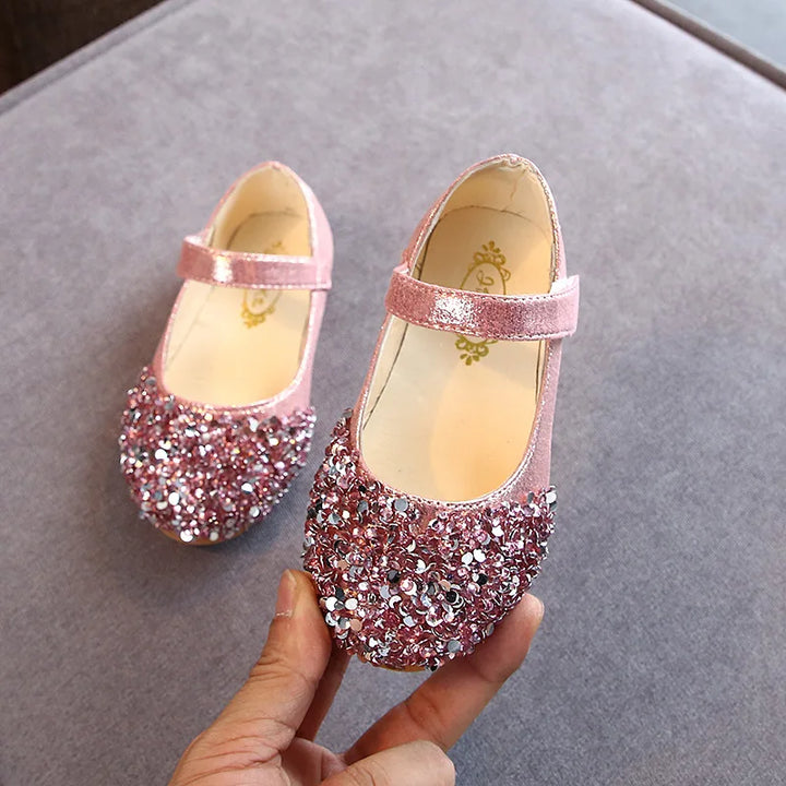 Girls' Glitter Princess Sandals
