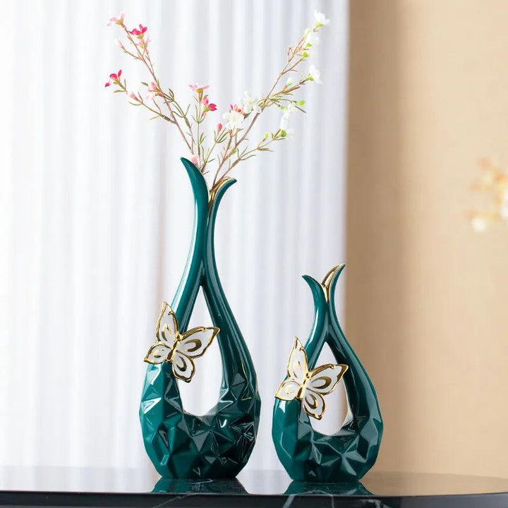 Butterfly Ceramic Vase Ornament-Vase-Arlik interiors