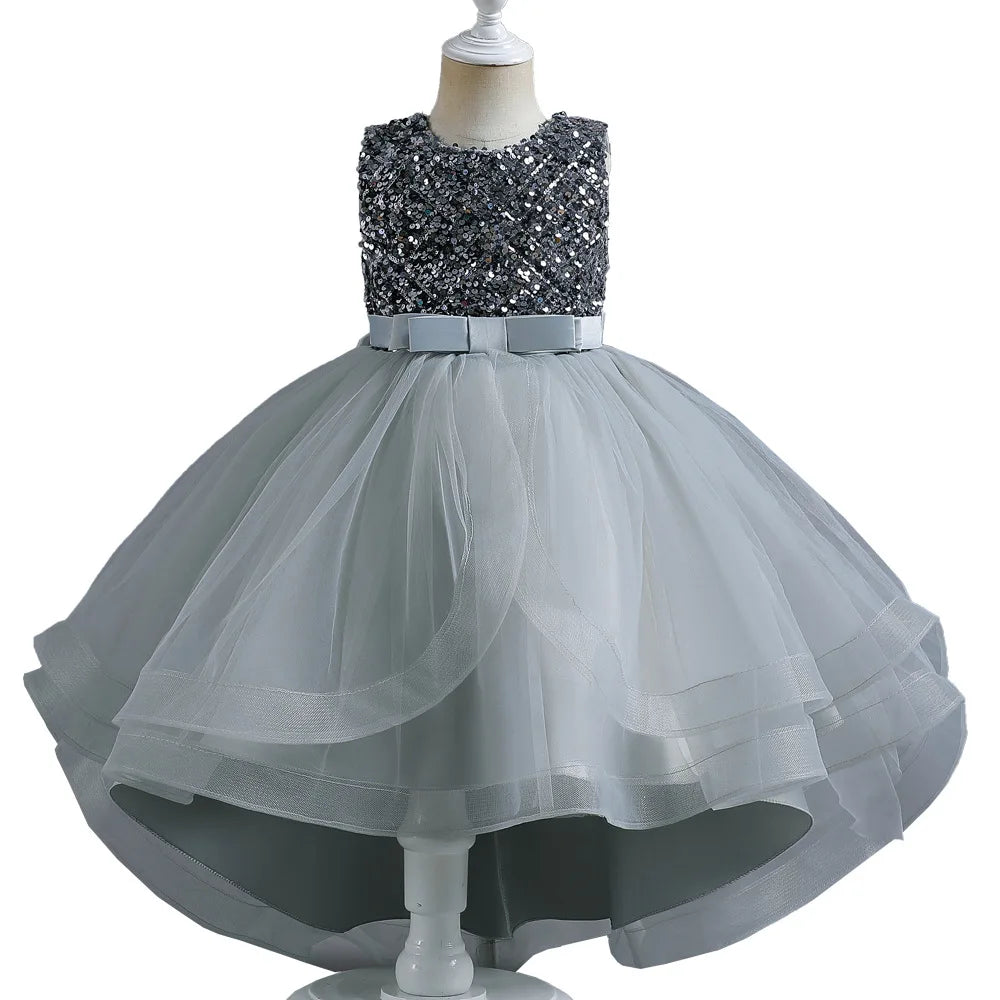 Girls Princess Bow Dress – Tutu Ball Gown for Parties & Birthdays
