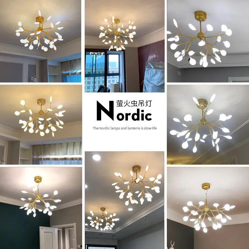 Modern LED firefly Chandelier Light-Light Fixtures-Arlik interiors