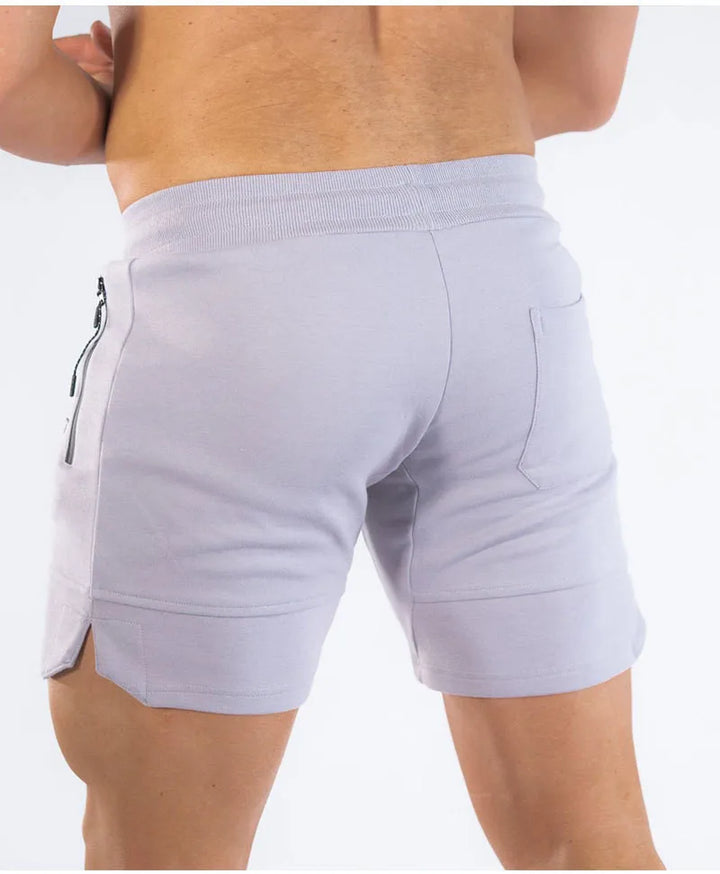 Sports Shorts for Men Beach Shorts Zip Pocket Bodybuilding Sweatpants