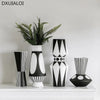 Nordic black and white ceramic vase-Vase-Arlik interiors