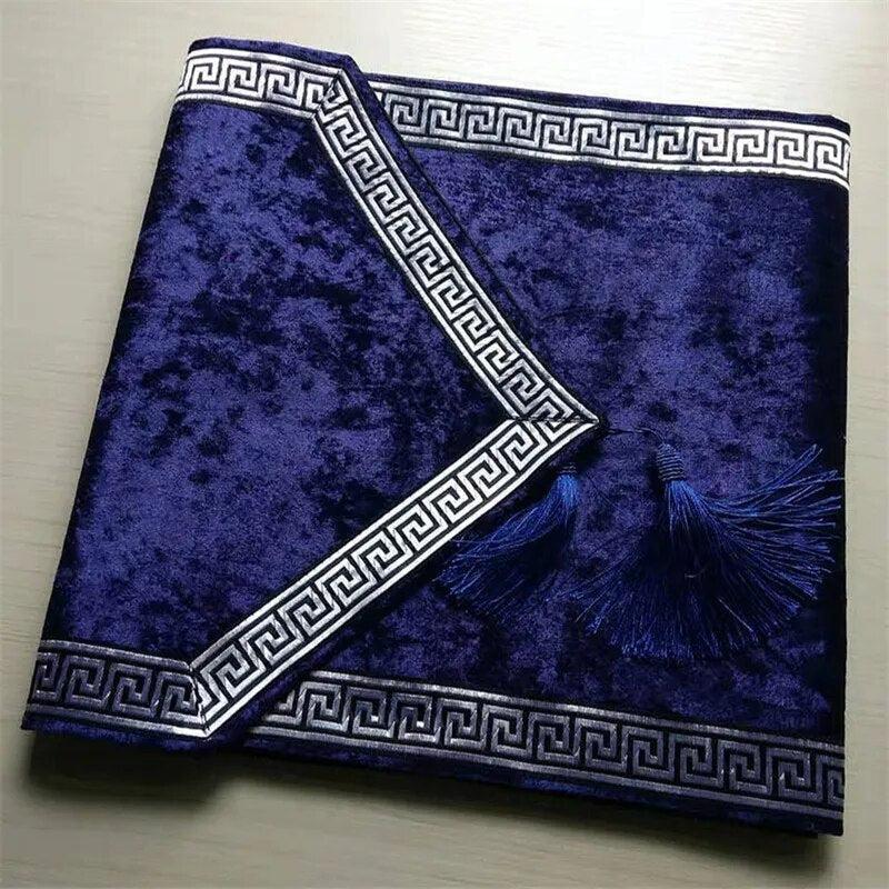 New Chinese high-end tablecloth flag shoes cabinet cover cloth European velvet bed runner simple color table cloth-Arlik interiors