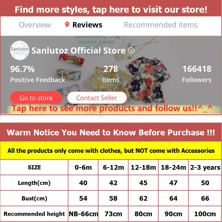 Sanlutoz Cotton Baby Boys Bodysuits Fashion Newborn Clothes