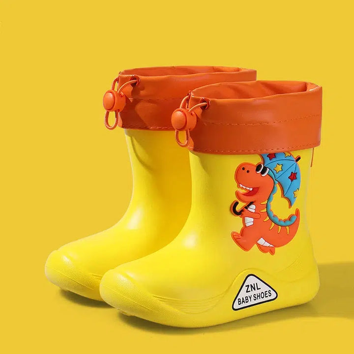 Removable Plush Rain Boots Toddler Waterproof Shoes-Shoes-Bennys Beauty World