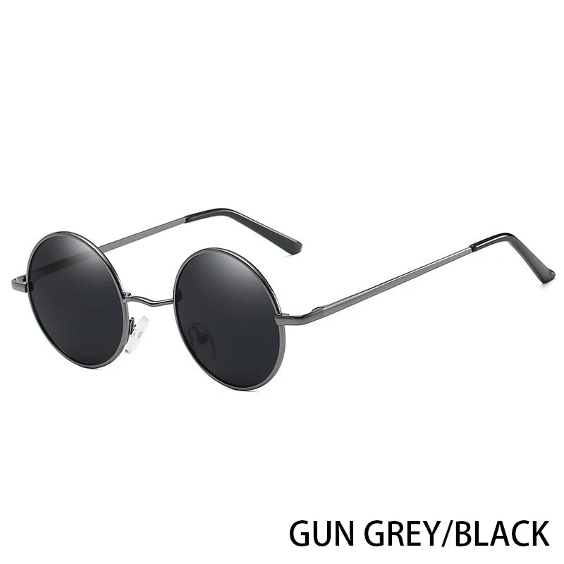 Retro Round Polarized Sunglasses | UV400 Metal Frame Unisex