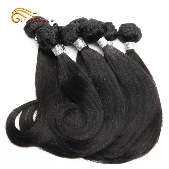 Brazilian Remy Curly Hair Bundles – 8 Pcs 100% Human Hair Ombre Weave Extensions-hair extensions-Bennys Beauty World