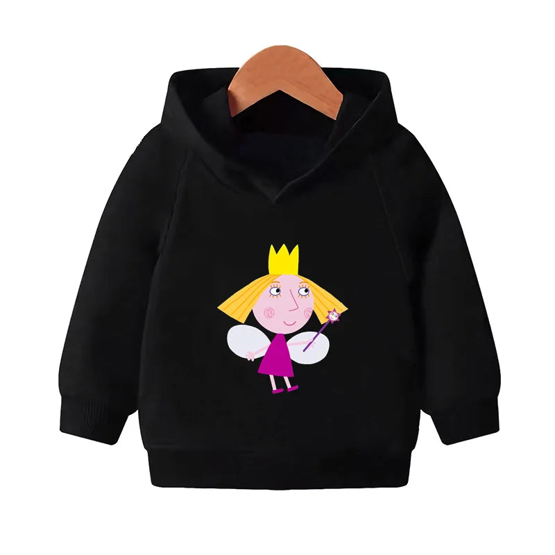 Kids Cartoon Print Pullover Hoodie