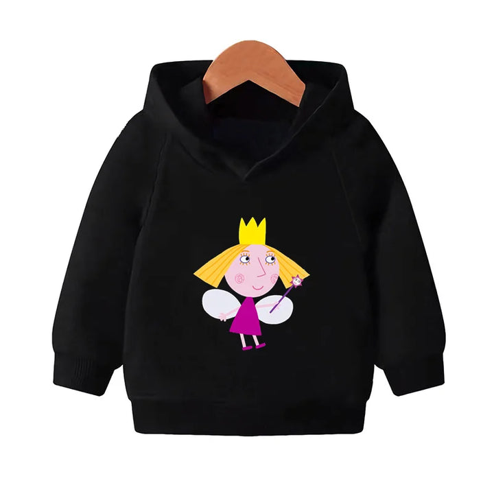 Kids Cartoon Print Pullover Hoodie