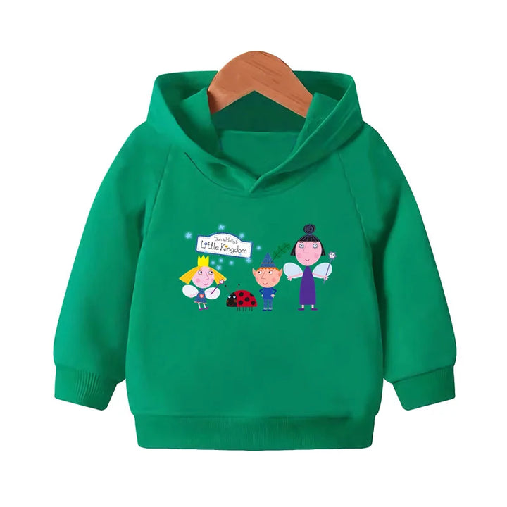 Kids Cartoon Print Pullover Hoodie