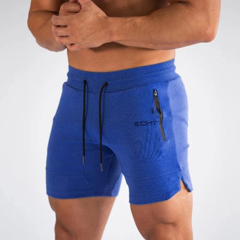 Sports Shorts for Men Beach Shorts Zip Pocket Bodybuilding Sweatpants