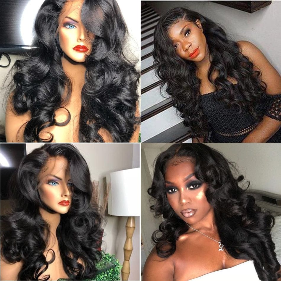 HD Transparent Lace Wig Brazilian Loose Wave Wig For Women