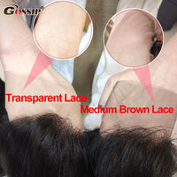 HD Transparent Lace Wigs Glue less Straight Lace Front Remi Human Hair Wigs For Black Women BENNYS 