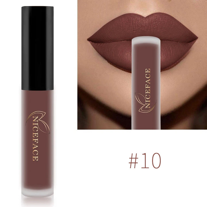 NICEFACE Nude Liquid Lipsticks, Waterproof