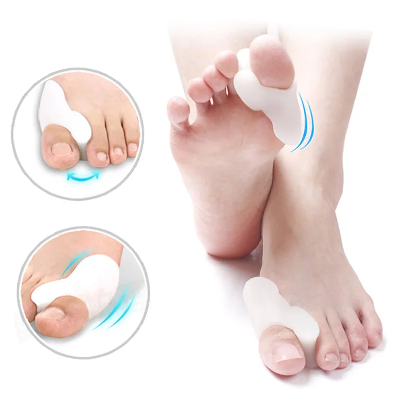 2Pcs=1Pair Silicone Toes Separator