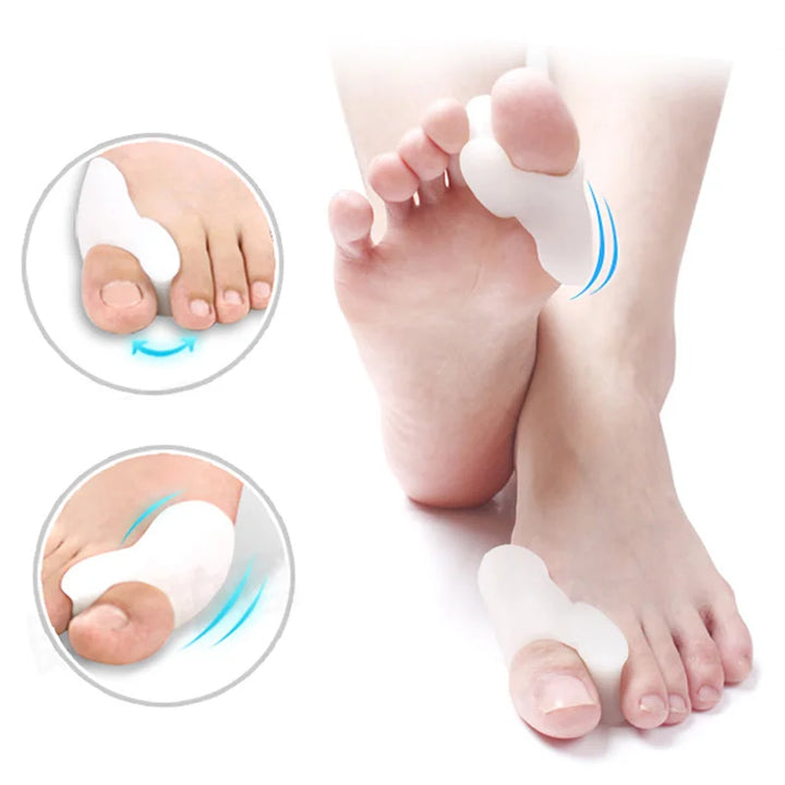 2Pcs=1Pair Silicone Toes Separator