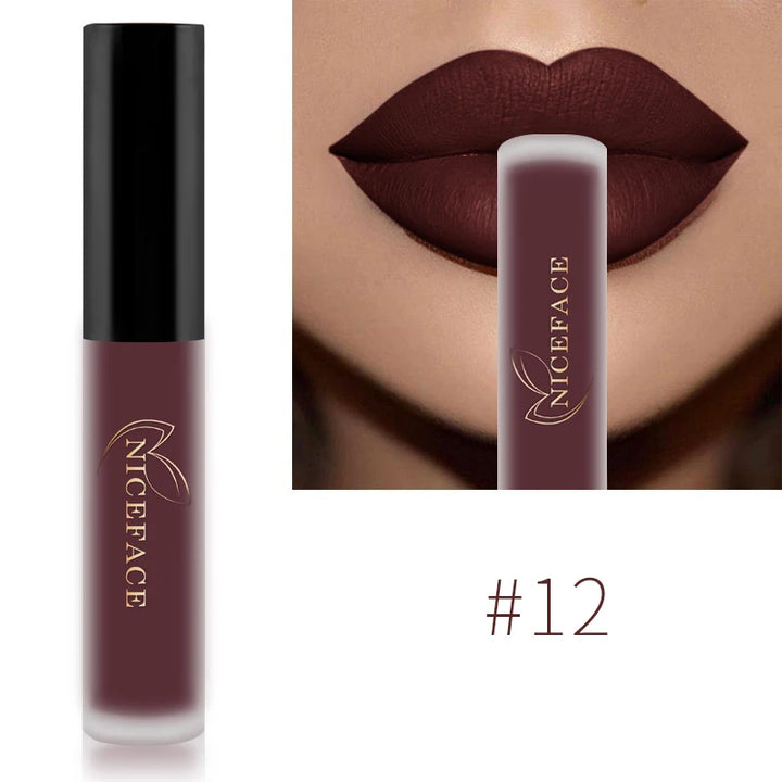 NICEFACE Nude Liquid Lipsticks, Waterproof