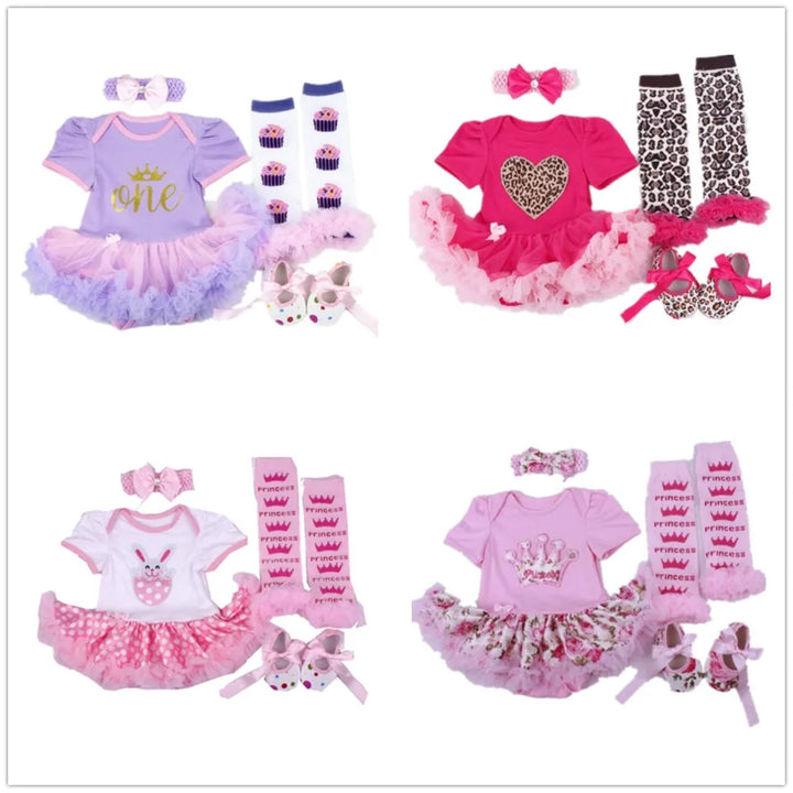 Fashion Baby Clothes Set Newborn Princess Girls Tutu Dress Outfits