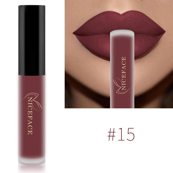 NICEFACE Nude Liquid Lipsticks, Waterproof