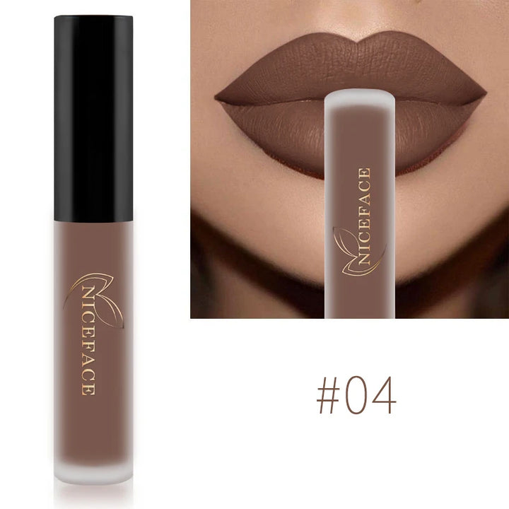 NICEFACE Nude Liquid Lipsticks, Waterproof