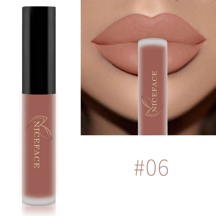 NICEFACE Nude Liquid Lipsticks, Waterproof