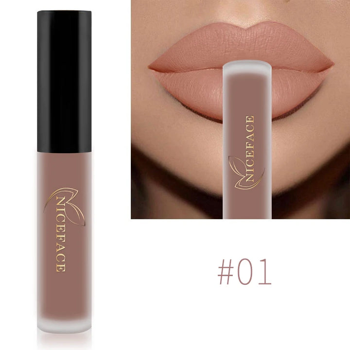 NICEFACE Nude Liquid Lipsticks, Waterproof