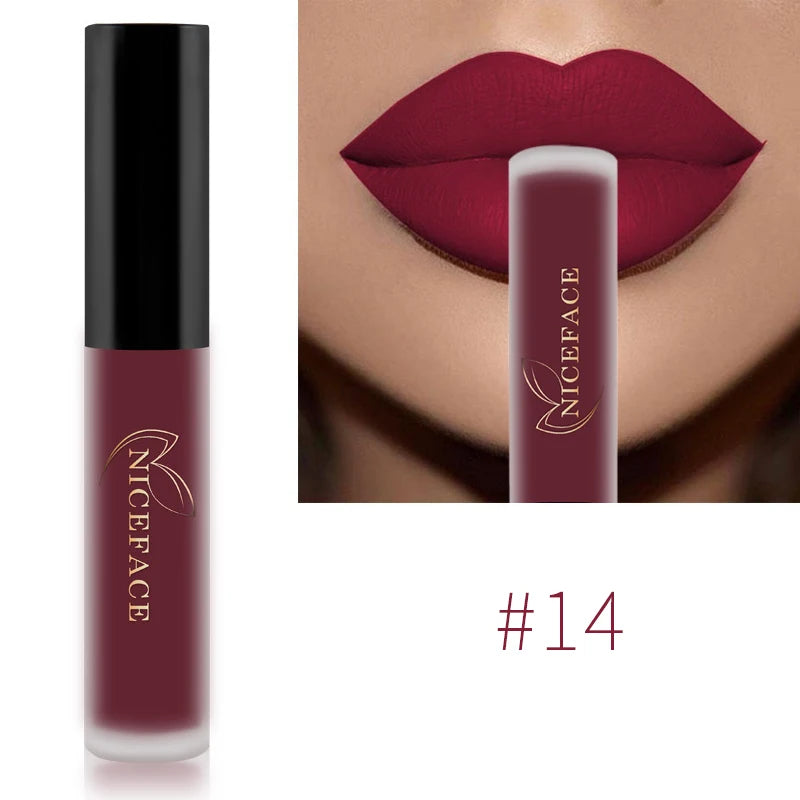 NICEFACE Nude Liquid Lipsticks, Waterproof