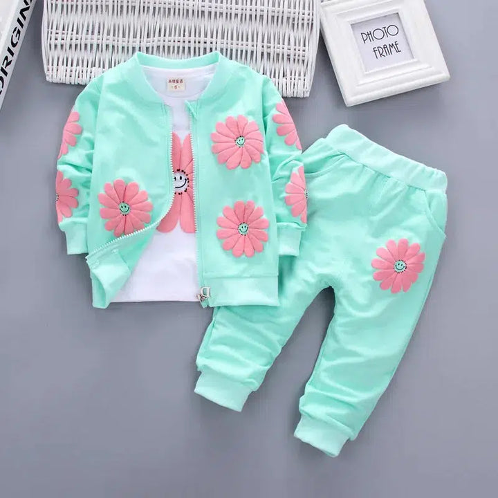 Baby Girl Cotton Sport Suit Toddler Kids Clothes Casual Set-kids clothing-Bennys Beauty World