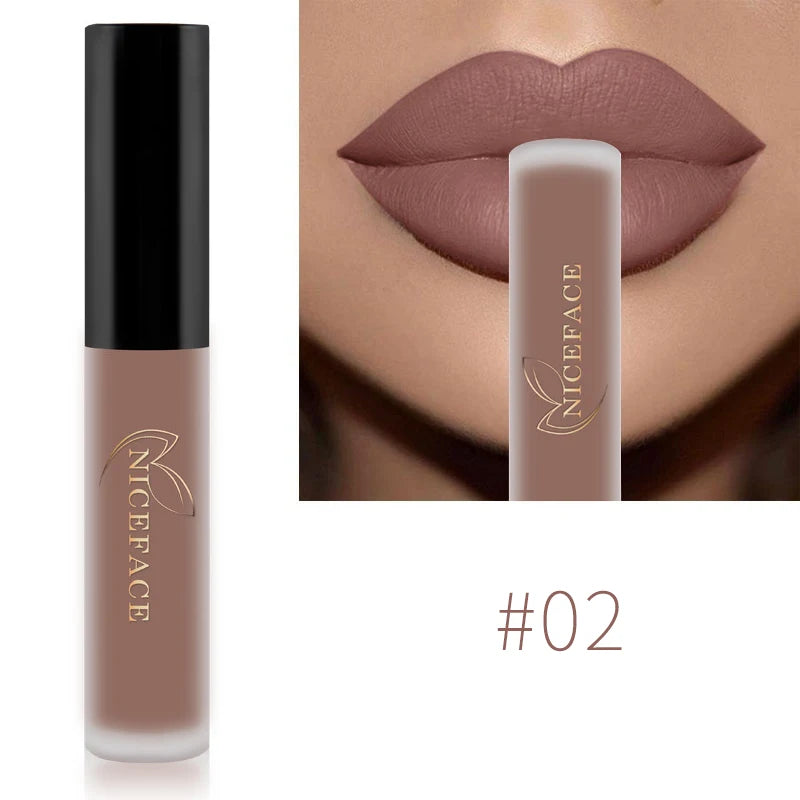 NICEFACE Nude Liquid Lipsticks, Waterproof