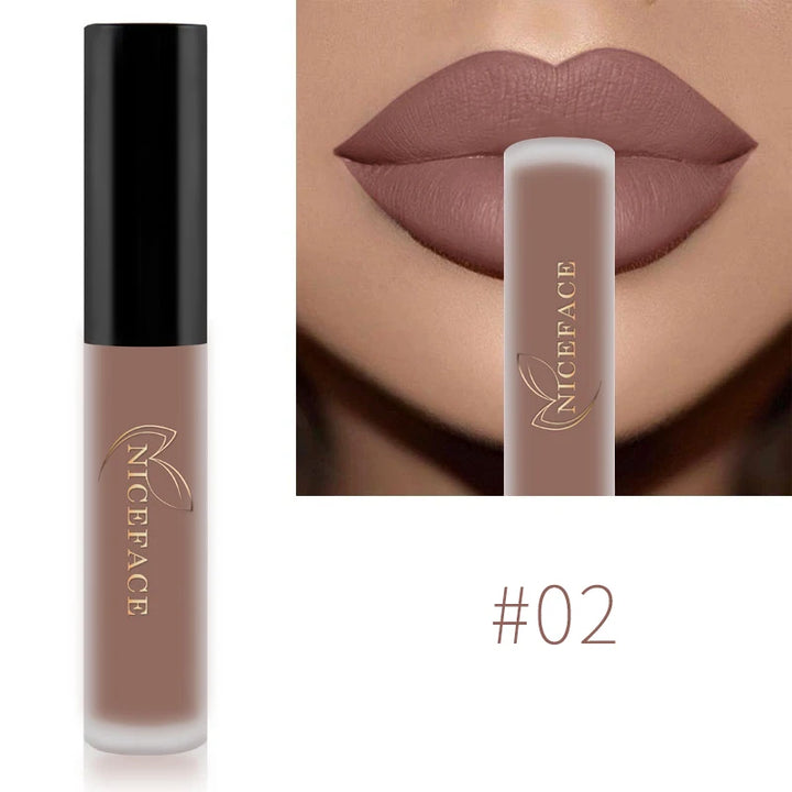 NICEFACE Nude Liquid Lipsticks, Waterproof