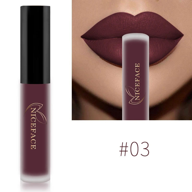 NICEFACE Nude Liquid Lipsticks, Waterproof