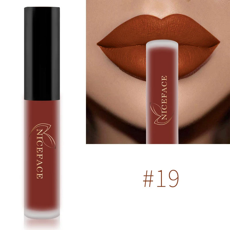 NICEFACE Nude Liquid Lipsticks, Waterproof