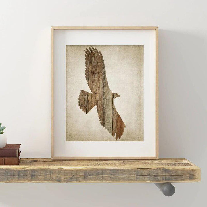 North American Animal Wall Art Posters and Prints Moose,Bald Eagle,Buck Deer,Grizzly Bear Art Painting Rustic Cabin Home Decor-Arlik interiors