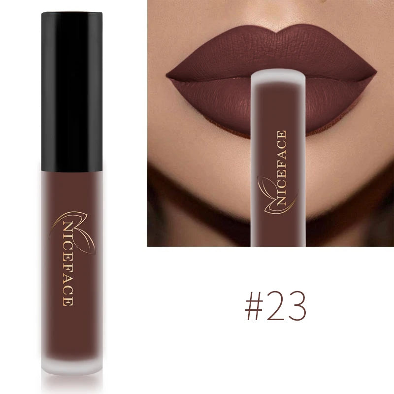 NICEFACE Nude Liquid Lipsticks, Waterproof