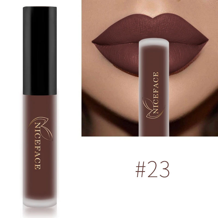 NICEFACE Nude Liquid Lipsticks, Waterproof