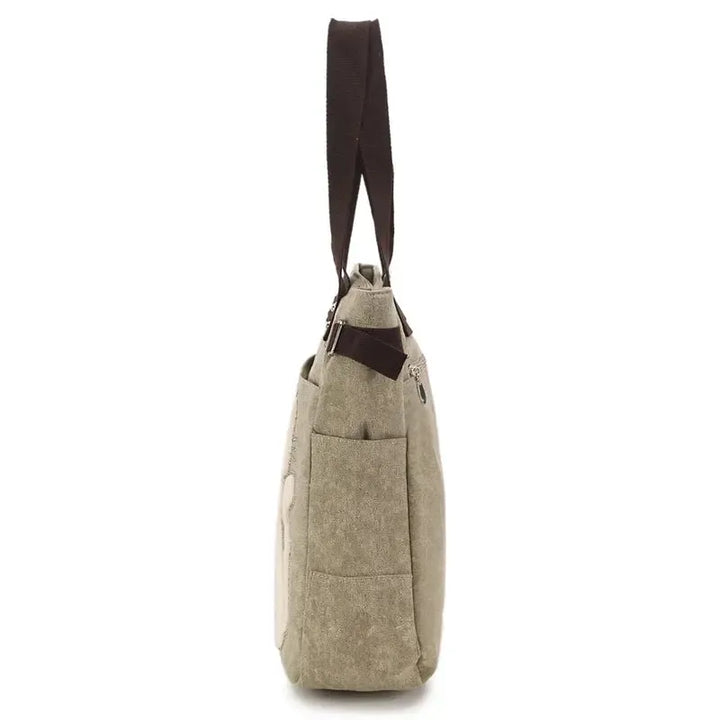 Cute Cat Canvas Shoulder Bag for Women – Plush Rivet Handbag-Bag-Bennys Beauty World
