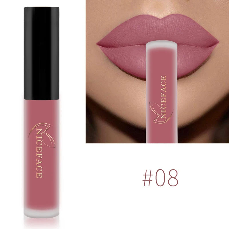 NICEFACE Nude Liquid Lipsticks, Waterproof