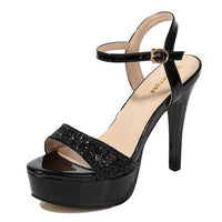 Gold platform sandals women high heel-Shoe-Bennys Beauty World