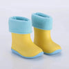 Girls Waterproof Non-Slip Rain Boots With Removable Cover-Shoes-Bennys Beauty World
