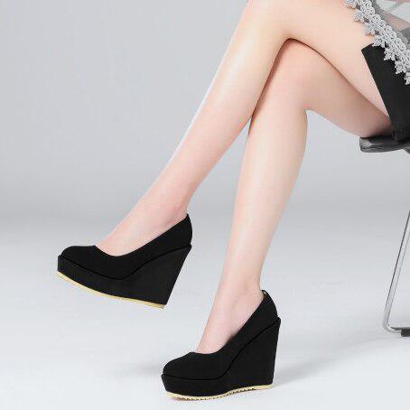 Women Wedge Suade Shoes-Shoes-Bennys Beauty World