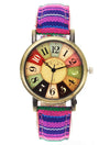 Retro Watches Unisex Denim Canvas Band Fashion Sport Quartz Wrist Watch-Watches-Bennys Beauty World